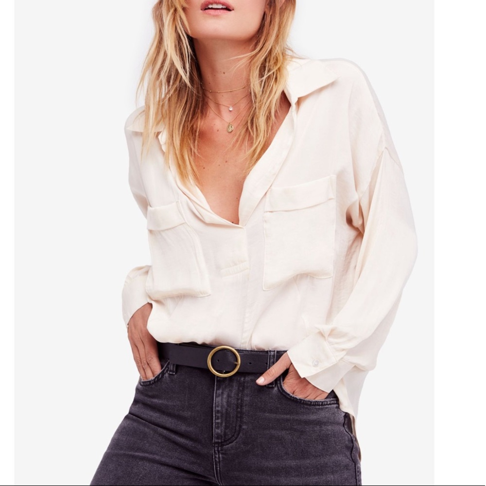 Free People Starry Dreams Knit Blouse